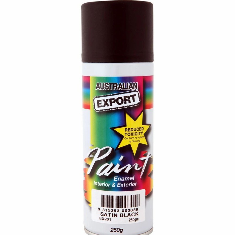 Automotive & Specialty Paints * | Export Aerosol Paint Enamel, Satin Black 250G