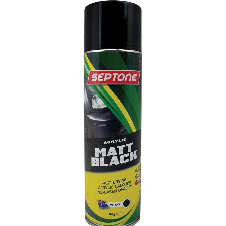 Automotive & Specialty Paints * | Septone Acrylic Paint Matt Black 400G