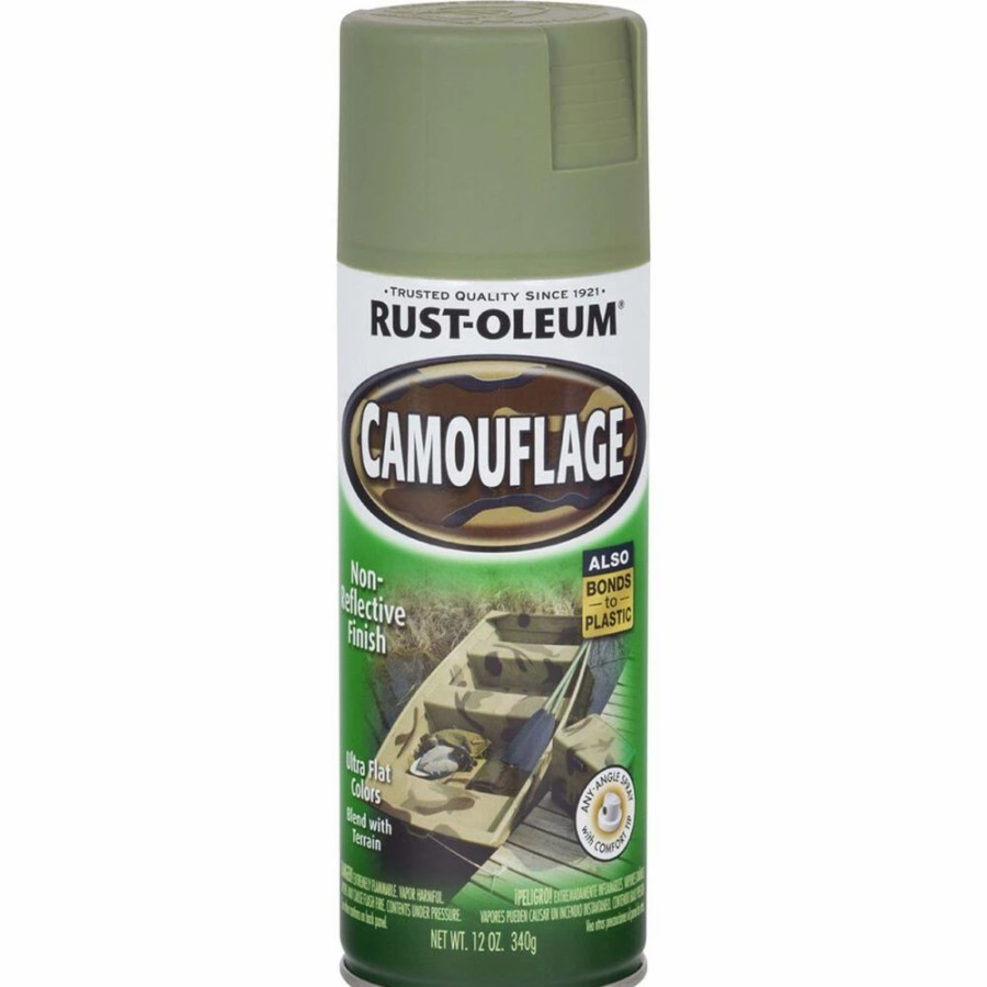 Automotive & Specialty Paints * | Rust-Oleum Camo Aerosol Paint Army Green, 340G