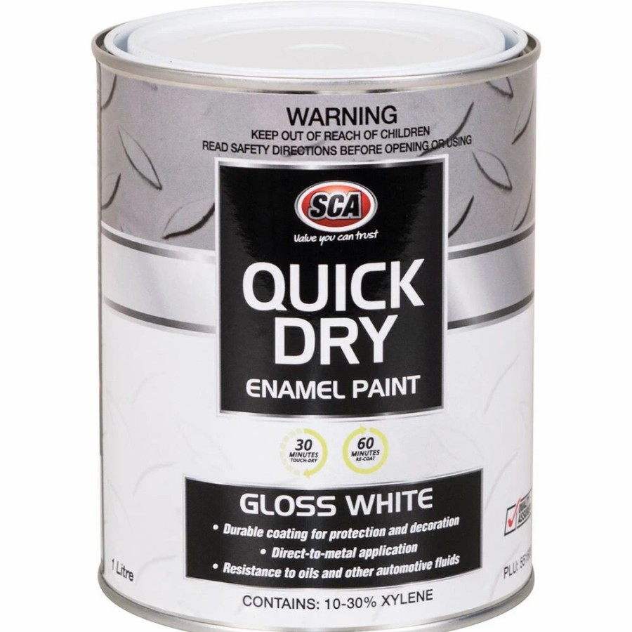 Automotive & Specialty Paints * | Sca Quick Dry Enamel White 1 Litre