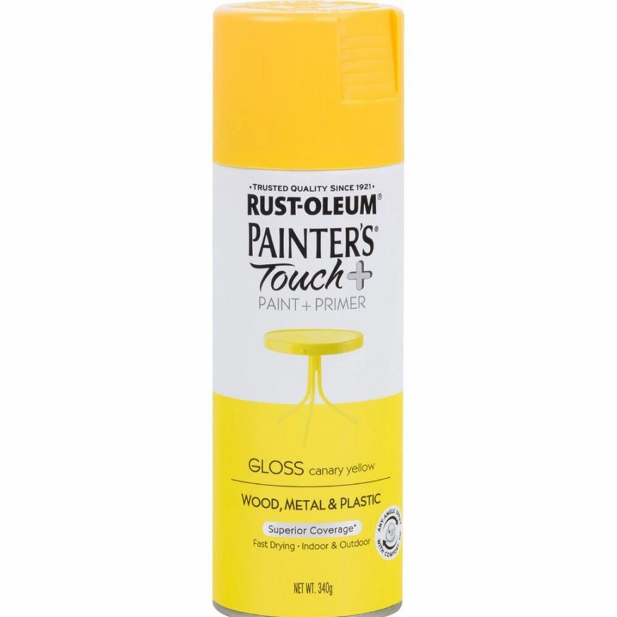 Automotive & Specialty Paints * | Rust-Oleum Rustoleum Aerosol Paint Painters Touch Plus, Canary Yellow