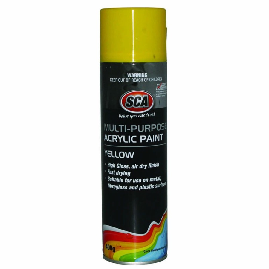 Automotive & Specialty Paints * | Sca Acrylic Aerosol Paint, Yellow 400G