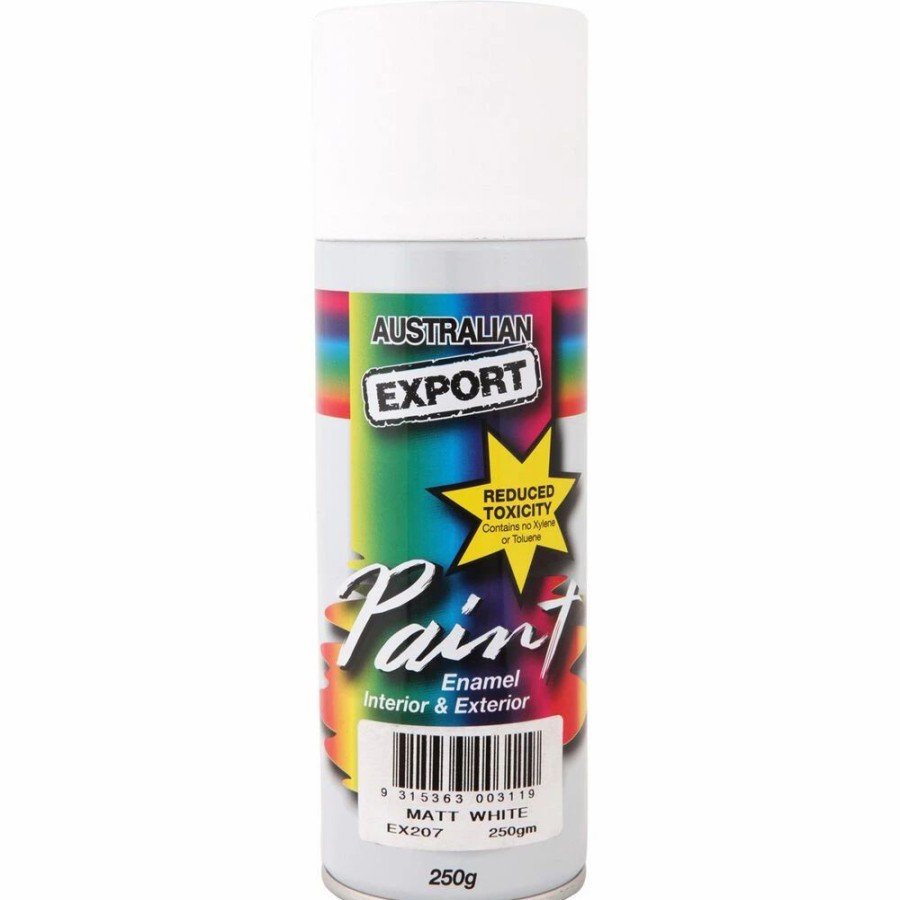 Automotive & Specialty Paints * | Export Aerosol Paint Enamel, Matt White 250G