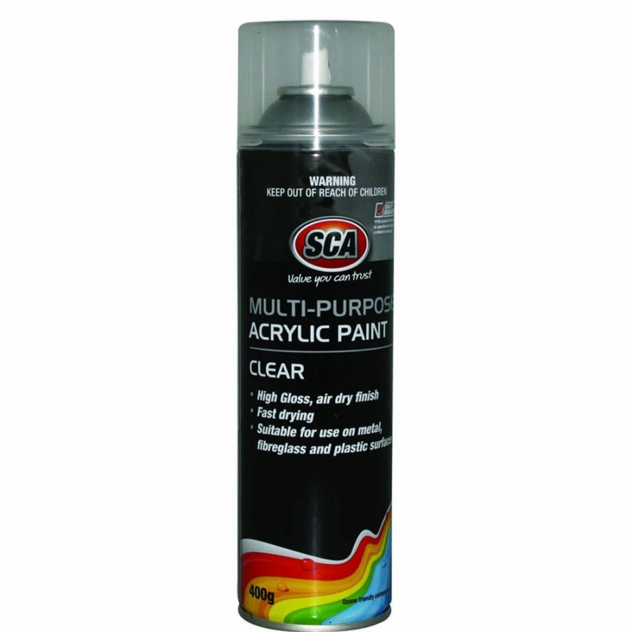 Automotive & Specialty Paints * | Sca Acrylic Aerosol Paint, Clear 400G