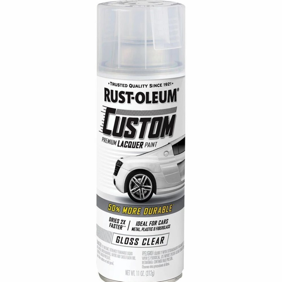 Automotive & Specialty Paints * | Rust-Oleum Aerosol Paint Custom Lacquer Gloss Clear 311G