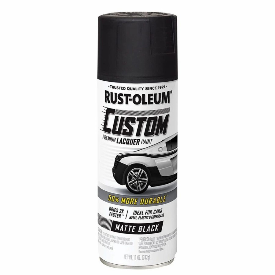 Automotive & Specialty Paints * | Rust-Oleum Aerosol Paint Custom Lacquer, Matte Black 311G