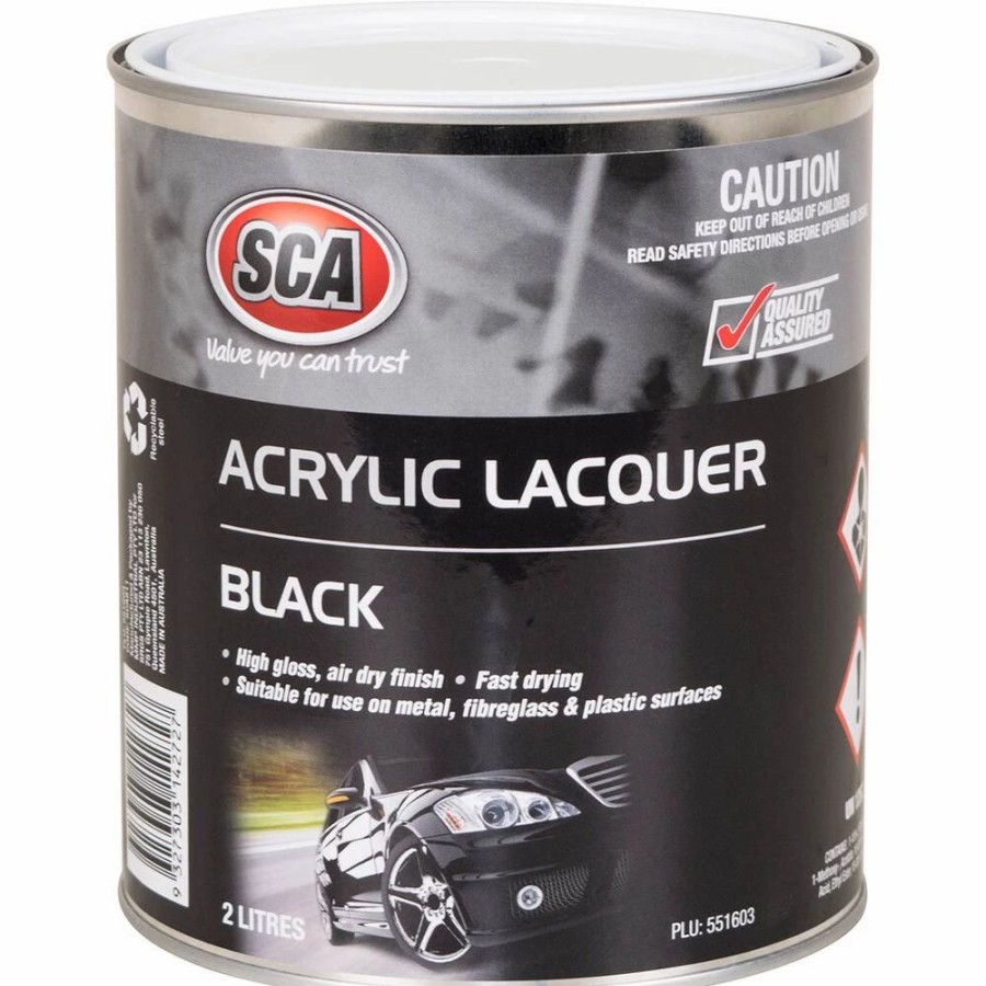 Automotive & Specialty Paints * | Sca Acrylic Paint Black 2 Litre