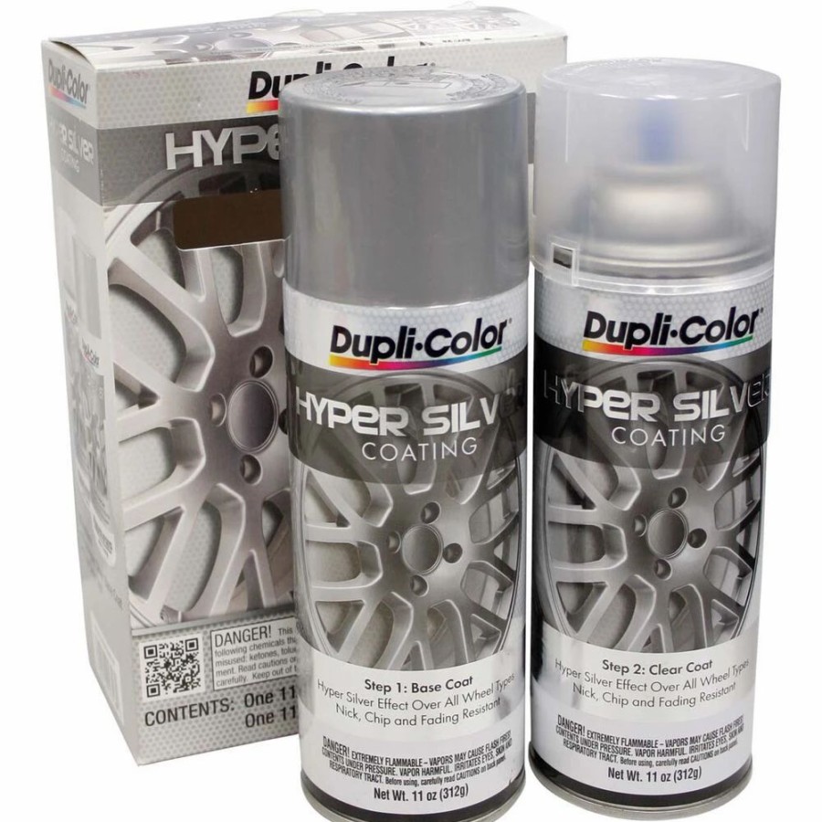 Automotive & Specialty Paints * | Dupli-Color Aerosol Paint Wheel Coating, Hyper Silver, Kit