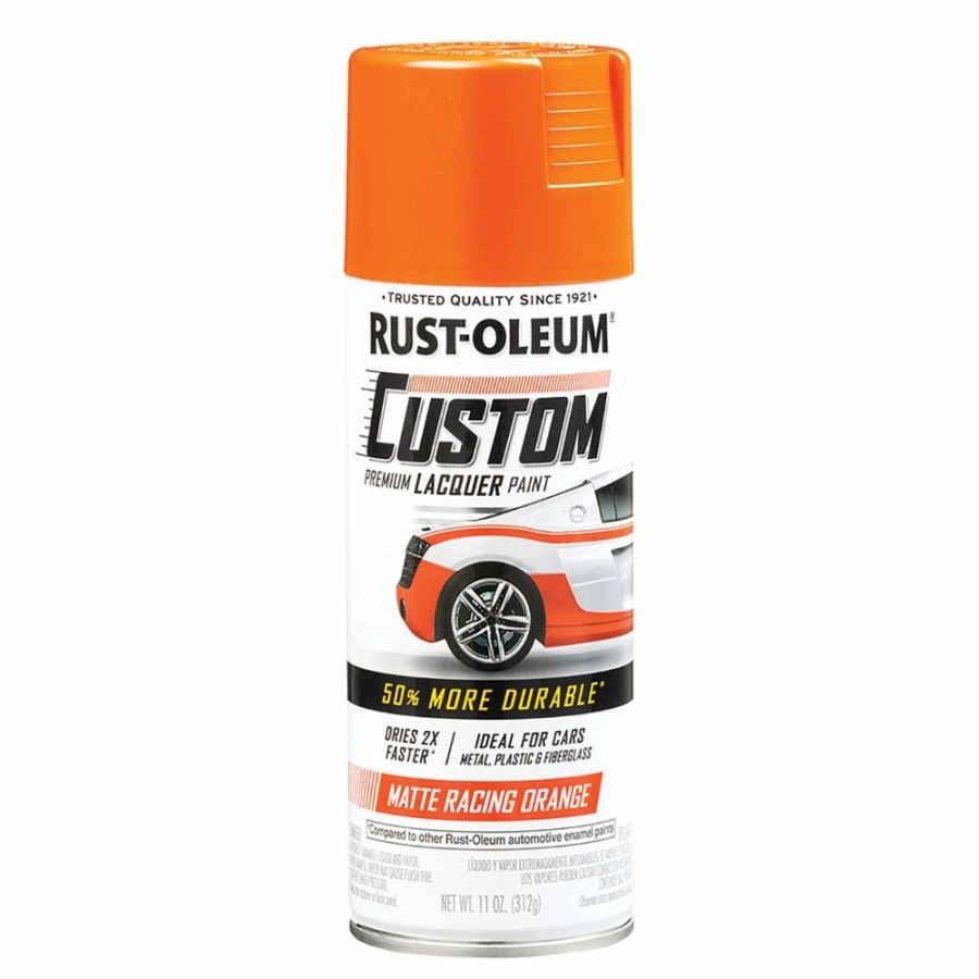 Automotive & Specialty Paints * | Rust-Oleum Aerosol Paint Custom Lacquer, Matte Orange 311G