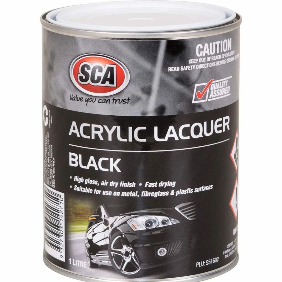 Automotive & Specialty Paints * | Sca Acrylic Paint, Black 1 Litre