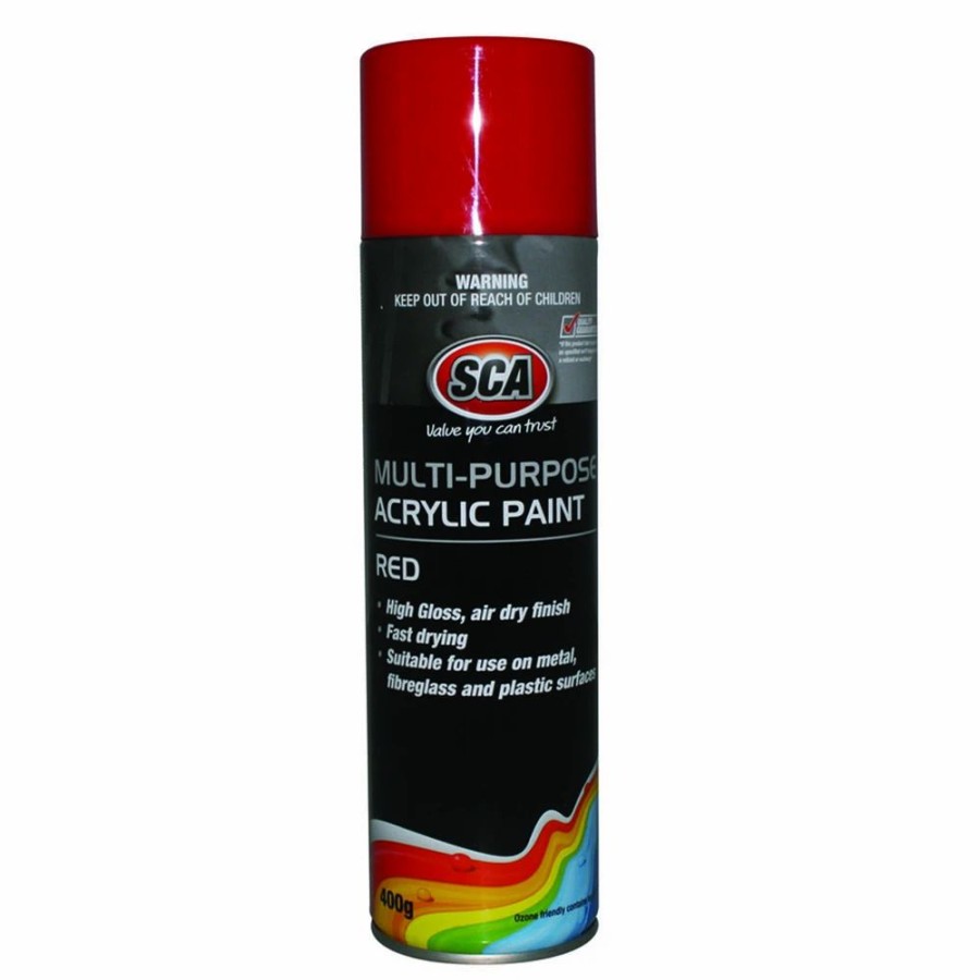 Automotive & Specialty Paints * | Sca Acrylic Aerosol Paint, Red 400G