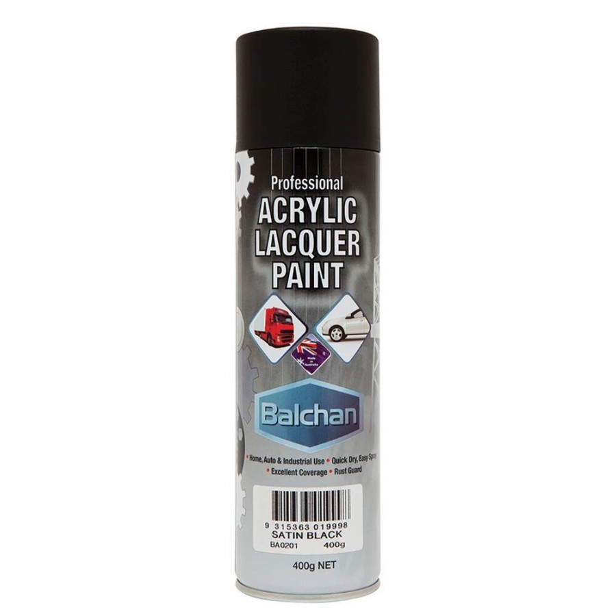 Automotive & Specialty Paints * | Balchan Acrylic Paint Satin Black 400G