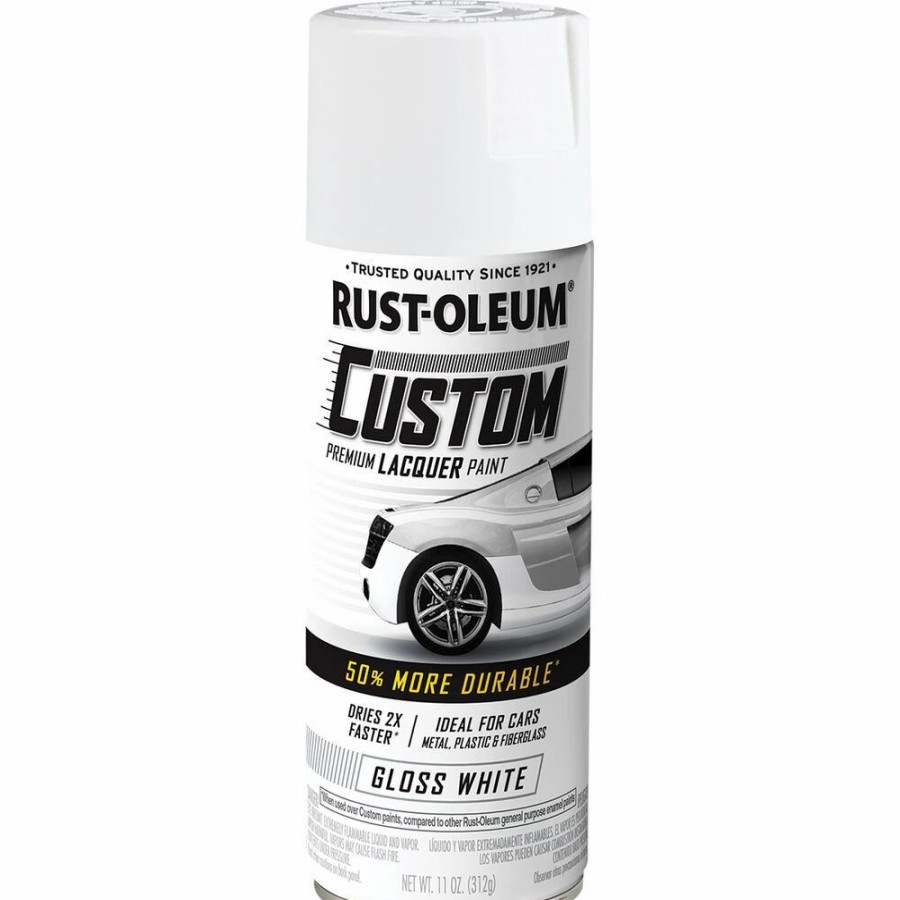 Automotive & Specialty Paints * | Rust-Oleum Aerosol Paint Custom Lacquer Gloss White 311G