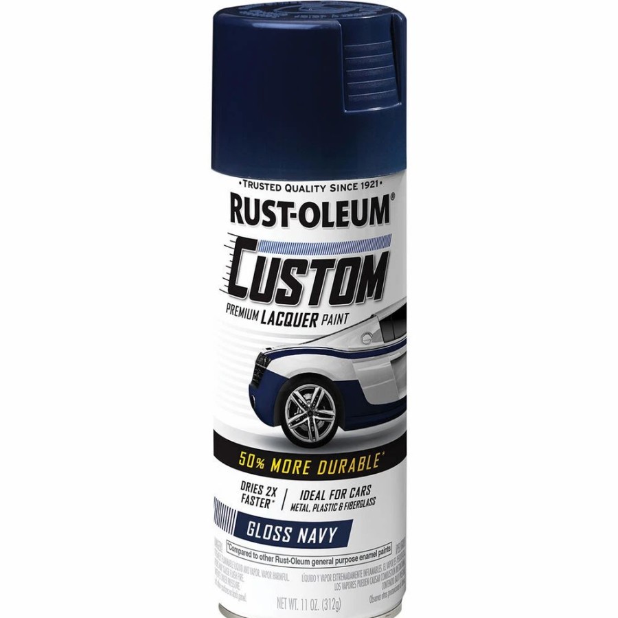 Automotive & Specialty Paints * | Rust-Oleum Aerosol Paint Custom Lacquer Gloss Navy 311G