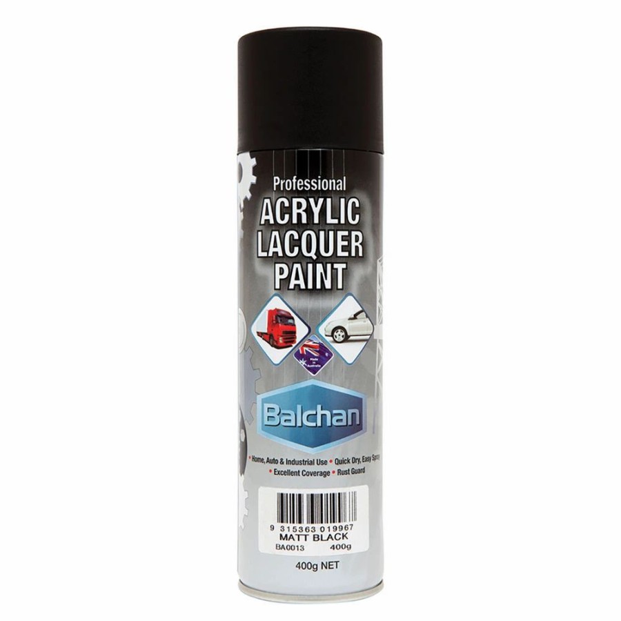 Automotive & Specialty Paints * | Balchan Acrylic Paint Matt Black 400G