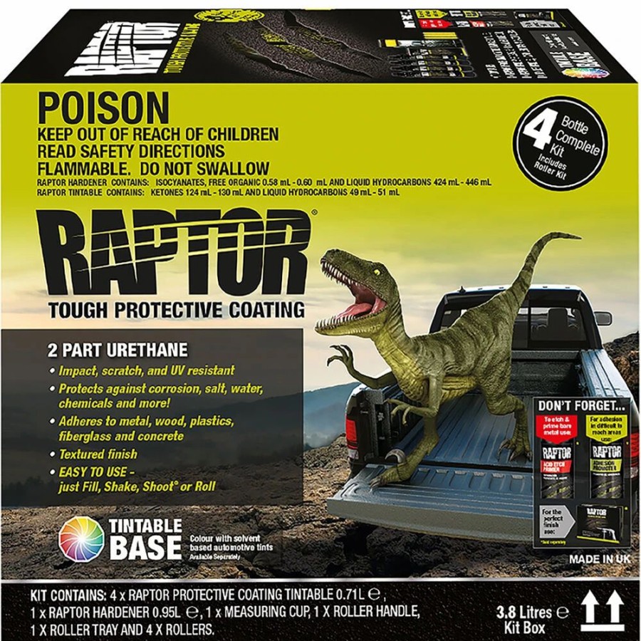 Automotive & Specialty Paints * | Raptor 2K Bedliner 4 Litre Tintable Kit