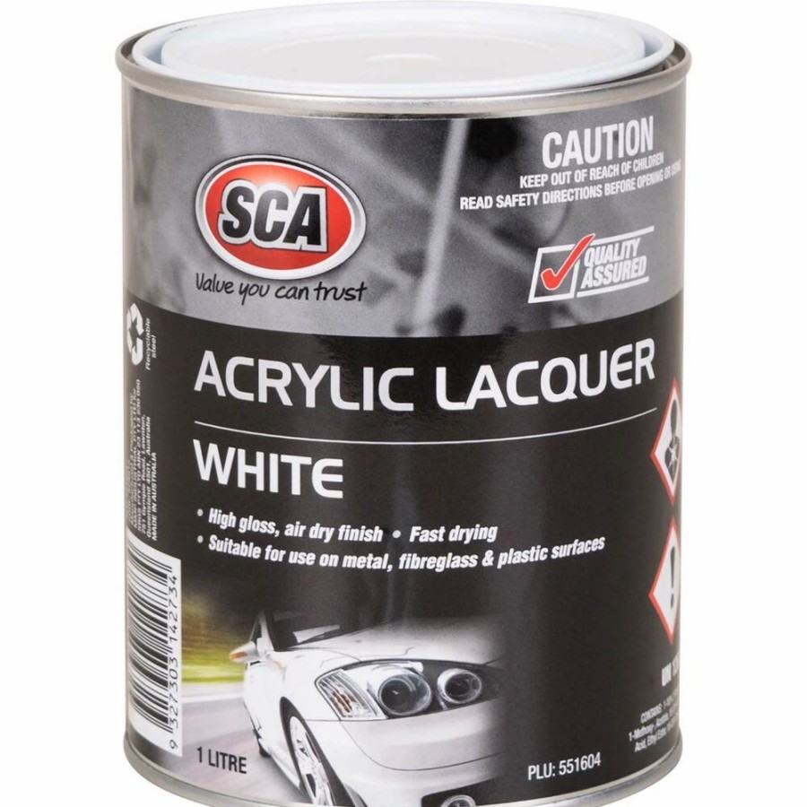 Automotive & Specialty Paints * | Sca Acrylic Paint, White 1 Litre