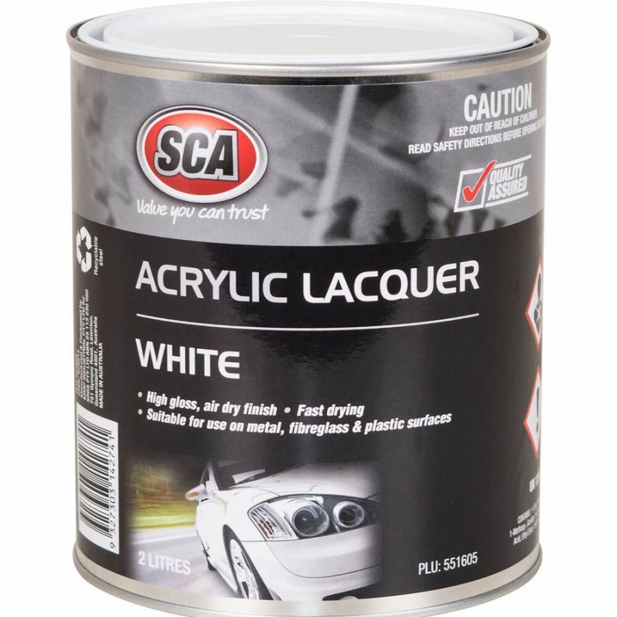 Automotive & Specialty Paints * | Sca Acrylic Paint, White 2 Litre