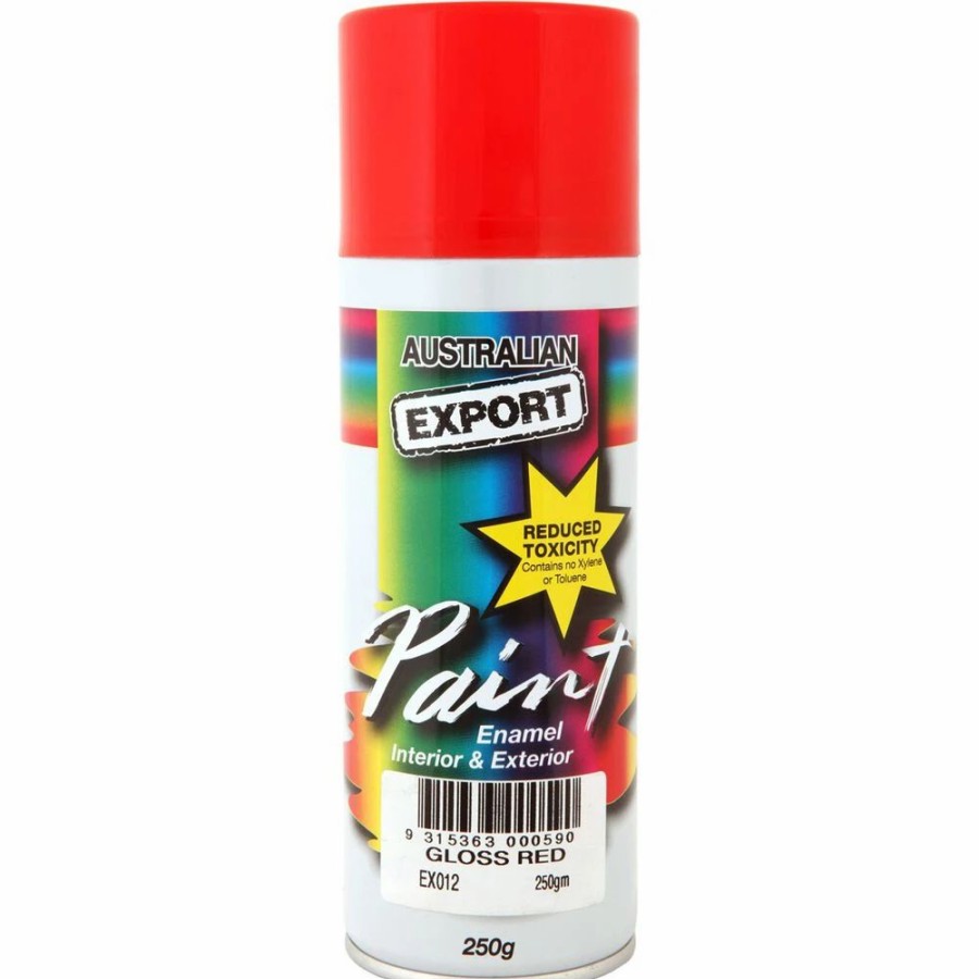 Automotive & Specialty Paints * | Export Aerosol Paint Enamel, Gloss Red 250G