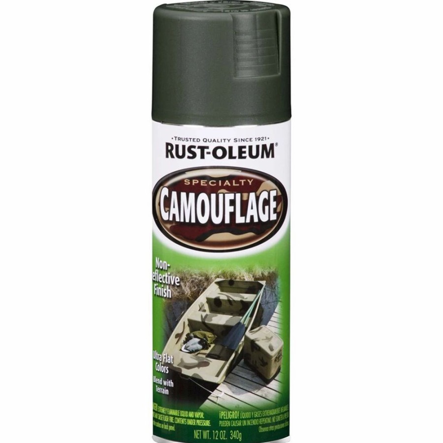 Automotive & Specialty Paints * | Rust-Oleum Camo Aerosol Paint Forest Green, 340G