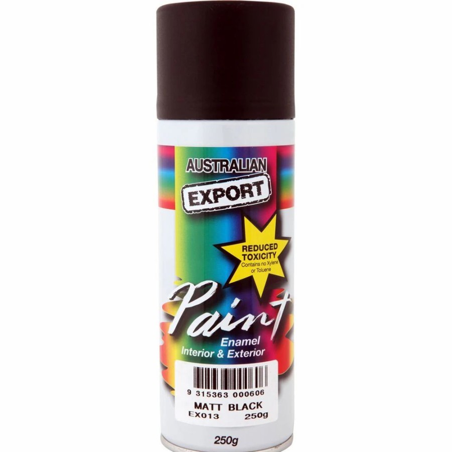 Automotive & Specialty Paints * | Export Aerosol Paint Enamel, Matt Black 250G