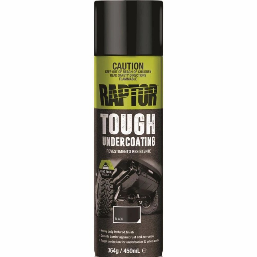 Automotive & Specialty Paints * | Raptor Tough Underbody Coating Black 450Ml