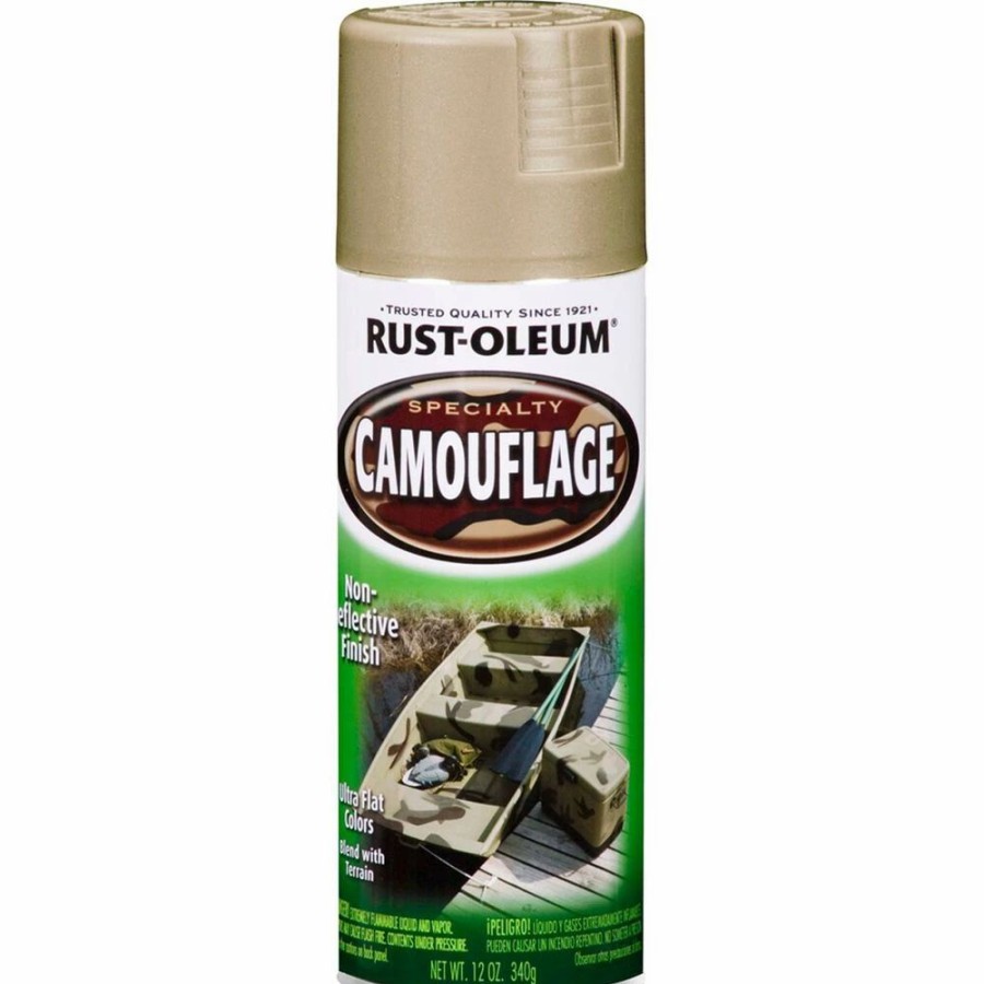 Automotive & Specialty Paints * | Rust-Oleum Camo Aerosol Paint Sand, 340G