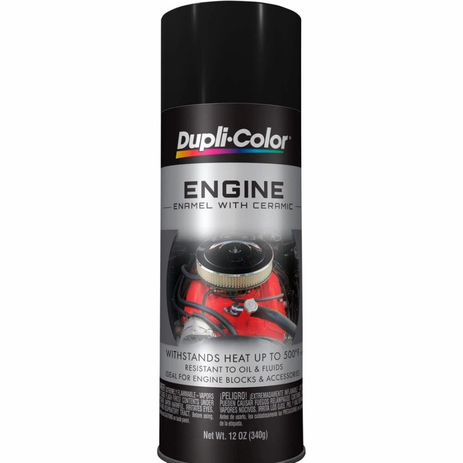 Automotive & Specialty Paints * | Dupli-Color Engine Enamel Aerosol Paint Satin Black 340G