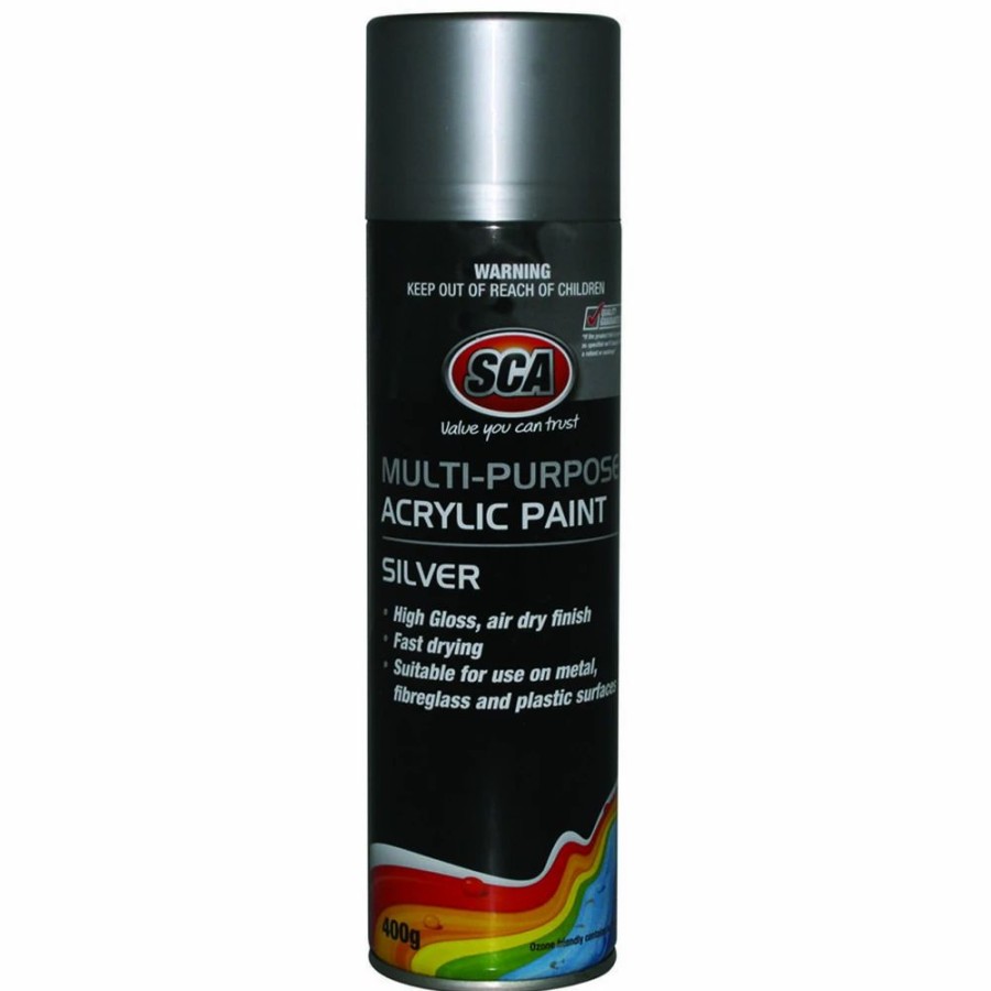 Automotive & Specialty Paints * | Sca Acrylic Aerosol Paint, Silver 400G