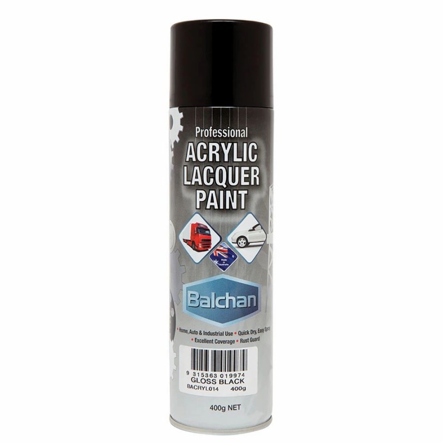 Automotive & Specialty Paints * | Balchan Acrylic Paint Gloss Black 400G